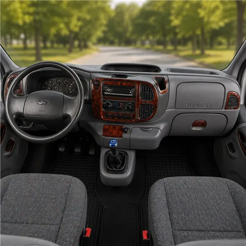 Ford Transit 2000-2006 kit 3D de molduras interiores para salpicadero 12 piezas
