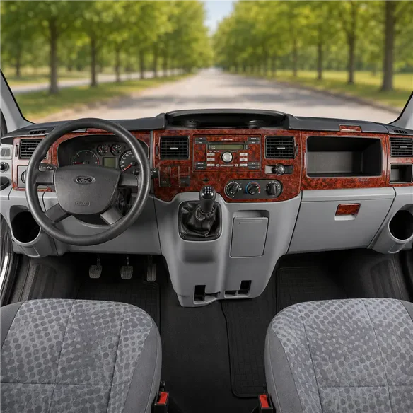 Ford Transit Journey 2006-2010 3D interieur dashboard decoratieset dashboard decor 23-delen