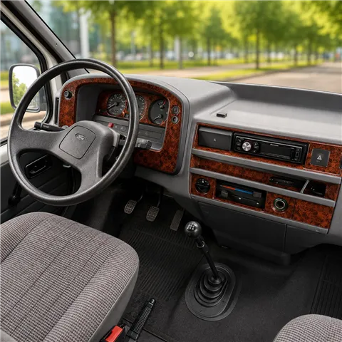 Ford Transit 1995-1997 3D interieur dashboard decoratieset dashboard decor 7-delen