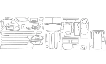 Audi Q7 2007-2014 FULL 3M 3D Interior Dashboard Trim Kit Dash Trim Dekor 50-Parts