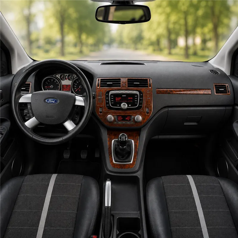 Ford Kuga I 2008-2013 3D Interior Dashboard Trim Kit Dash Trim Dekor 12-Parts