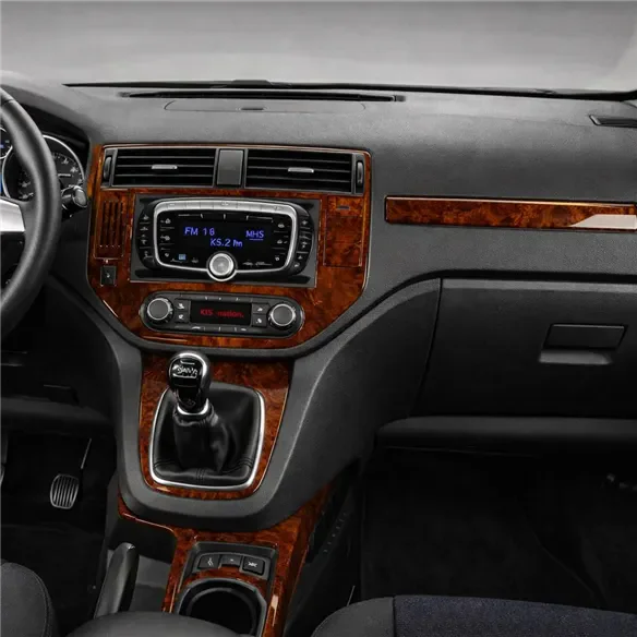 Ford Kuga I 2008-2013 kit 3D de molduras interiores para salpicadero 12 piezas