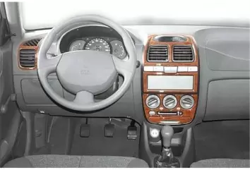Hyundai Accent 01.01-12.05 3D Decor de carlinga su interior del coche 14-Partes