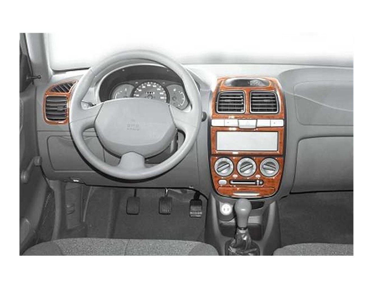 Hyundai Accent 01.01-12.05 3M 3D Interior Dashboard Trim Kit Dash Trim Dekor 14-Parts