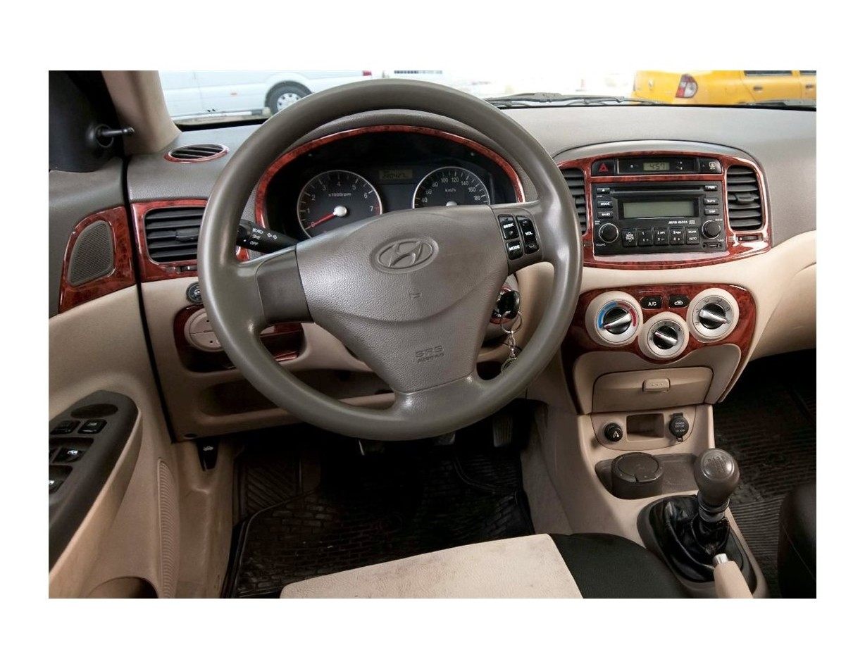 Hyundai Accent Era 01.06-12.10 3D Decor de carlinga su interior del coche 21-Partes