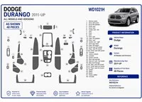 Dodge Durango 2011+ kit salpicadero 3D
