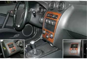 Hyundai Coupe 02.05-12.08 3D Decor de carlinga su interior del coche 5-Partes