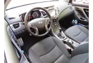 Hyundai Elantra 01.2012 3M 3D Interior Dashboard Trim Kit Dash Trim Dekor 10-Parts