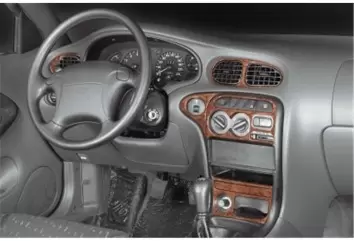 Hyundai Elantra 09.95 - 12.98 Kit Rivestimento Cruscotto all'interno del veicolo Cruscotti personalizzati 12-Decori