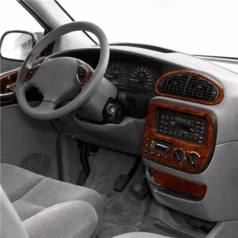 Chrysler Voyager 1996-2001 kit rivestimento cruscotto e interni 3D 12 pezzi 2