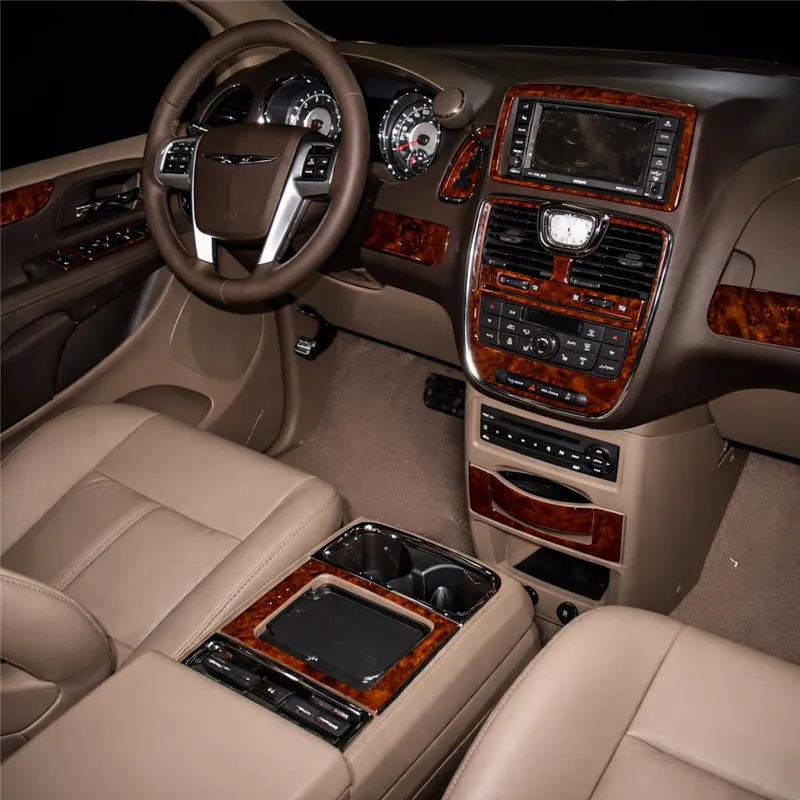 Chrysler Grand Voyager 2011-2016 kit décoration intérieure tableau de bord 18 pièces