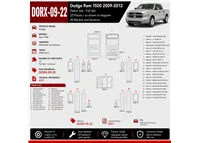 Dodge Ram 1500 2009-2012 kit rivestimento cruscotto e interni 3D 22 pezzi