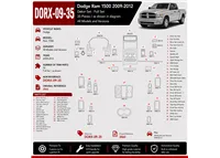 Dodge Ram 1500 2009-2012 kit rivestimento cruscotto e interni 3D 35 pezzi