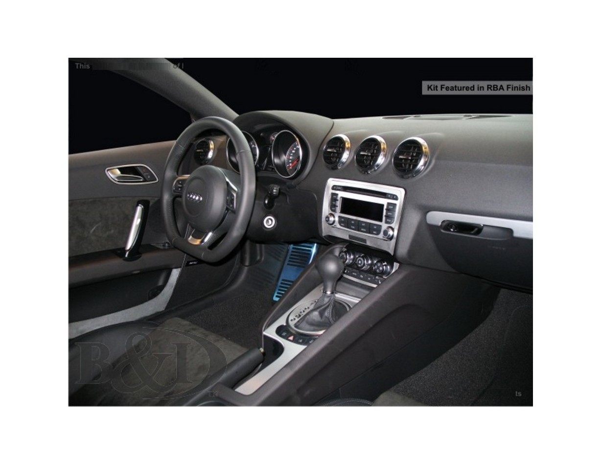 Audi TT 2007-2014 Ensemble Complet, Sans NAVI BD Kit la décoration du tableau de bord - 1 - habillage decor de tableau de bord