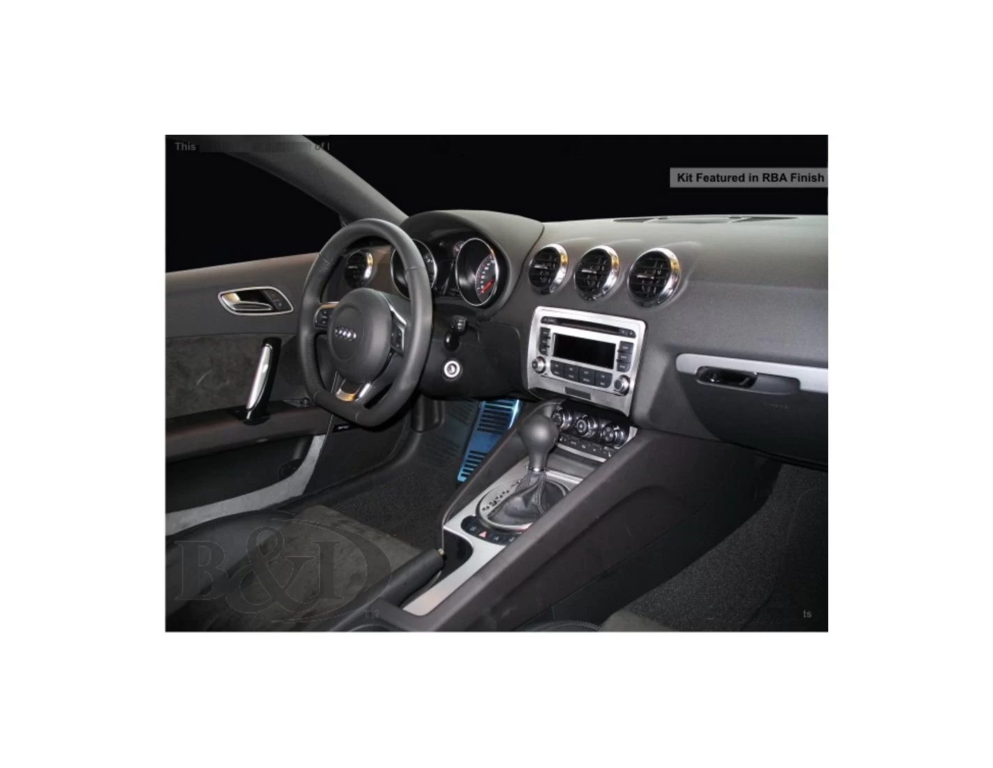 Audi TT 2007-2014 Full Set, Without NAVI Interior BD Dash Trim Kit