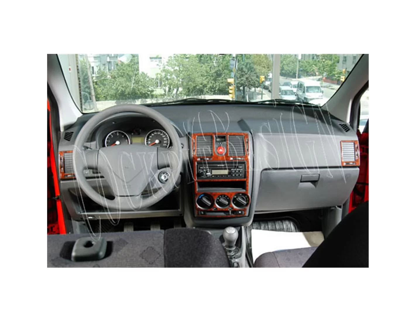 Hyundai Getz 09.05-12.10 3M 3D Interior Dashboard Trim Kit Dash Trim Dekor 4-Parts