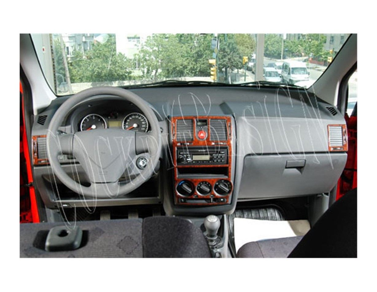 Hyundai Getz 09.05-12.10 3M 3D Interior Dashboard Trim Kit Dash Trim Dekor 4-Parts