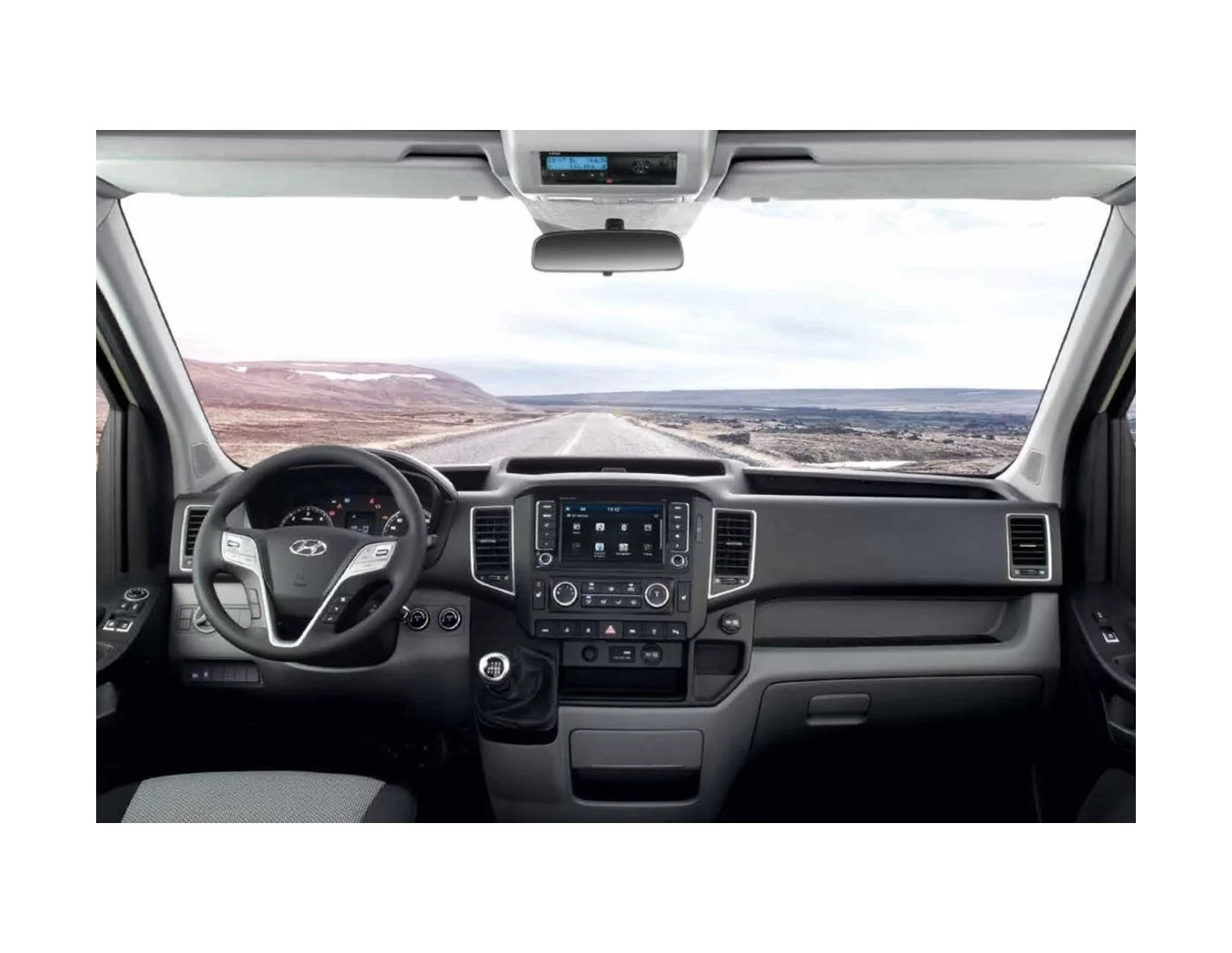 Hyundai H350 Van Solati 3D Inleg dashboard Interieurset aansluitend en pasgemaakt op he 9 -Teile