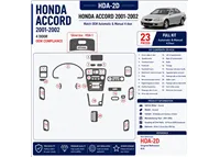 Honda Accord 2001-2002 3D Cockpit Dekor Interieurleisten Set 23-teilig