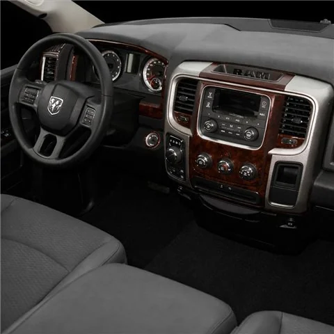 Dodge Ram 2016-2018 completo con pantalla táctil, con asientos delanteros deportivos, 65 Pcs kit salpicadero 3D