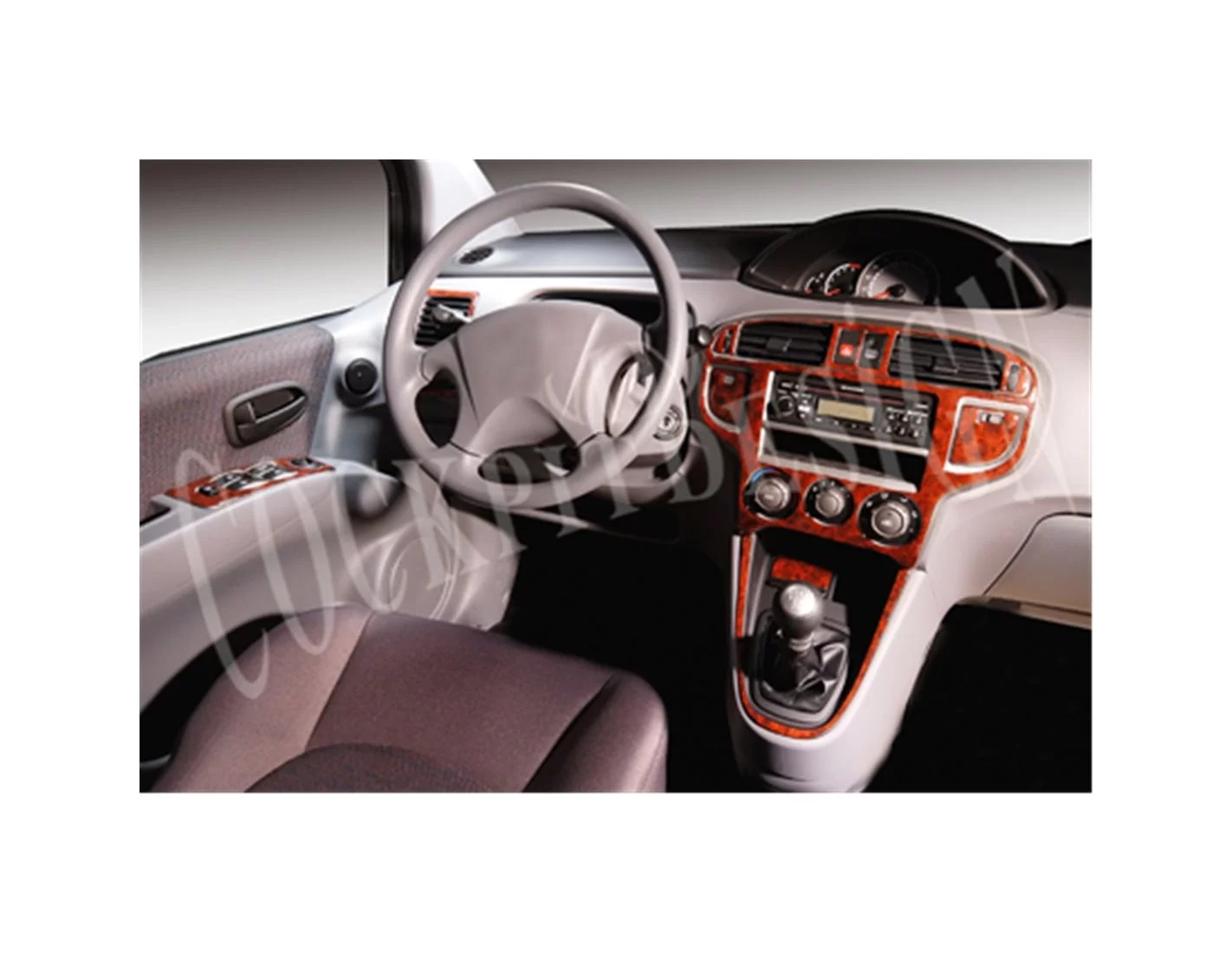 Hyundai Matrix 06.2006 Kit Rivestimento Cruscotto all'interno del veicolo Cruscotti personalizzati 13-Decori