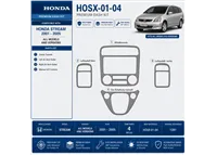 Honda Stream 2001-2005 kit rivestimento cruscotto e interni 3D 4 pezzi