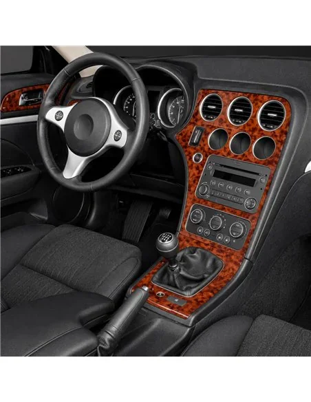 Alfa Romeo 159 2005+ kit cruscotto 3D, 8 pezzi