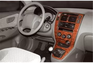 Hyundai Tucson 09.04-01.10 3D Decor de carlinga su interior del coche 9-Partes