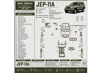 Jeep Grand Cherokee 2003-2004 set completo; Overland; Limited; Laredo kit rivestimento cruscotto e interni 3D