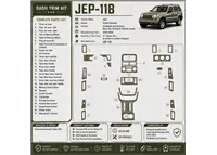 Jeep Grand Cherokee 2003-2004 Basic Set; Overland; Limited; Laredo kit rivestimento cruscotto e interni 3D