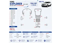 Ford Explorer 2011-in poi con sensor screen kit rivestimento cruscotto e interni 3D