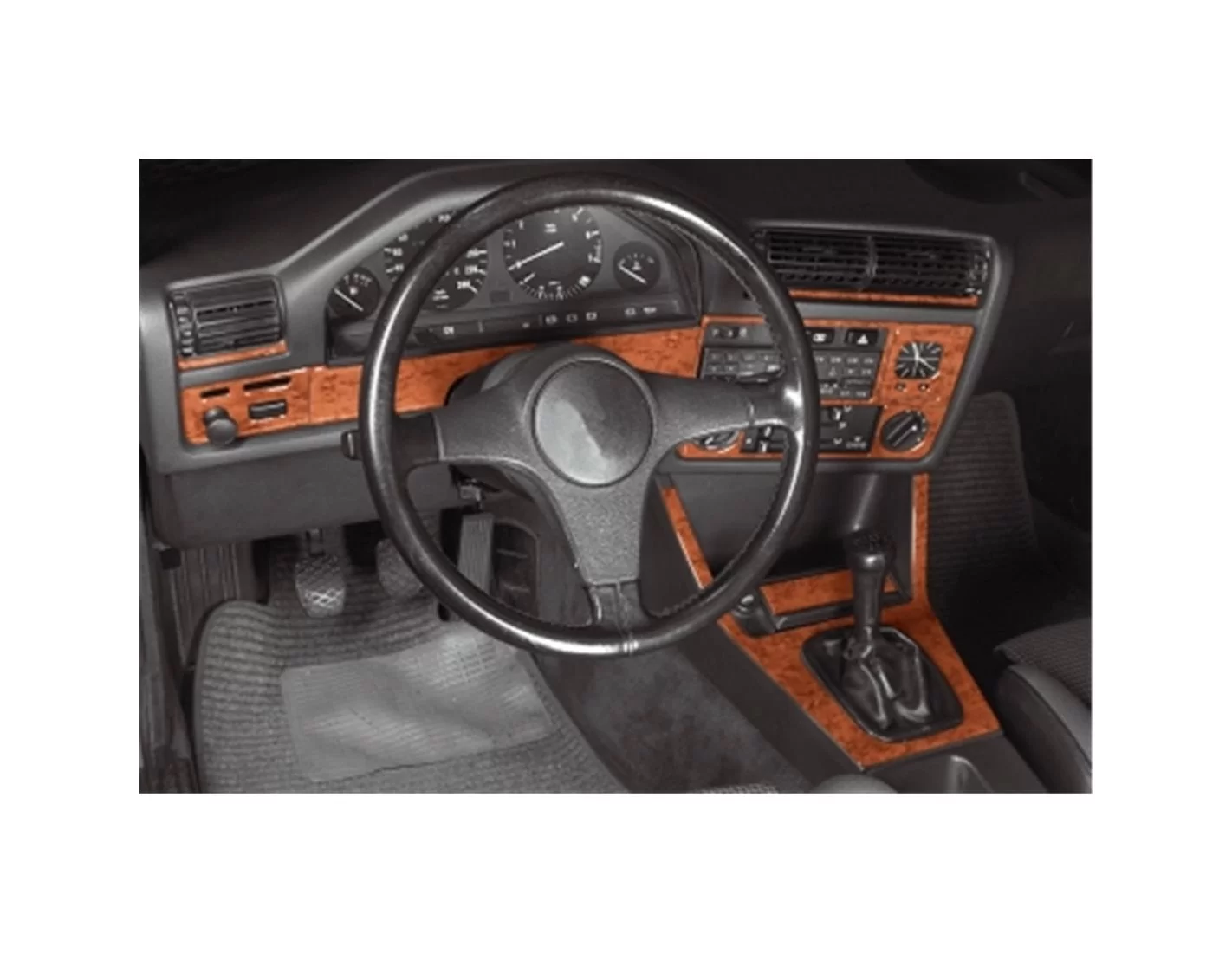 BMW 3 Series E30 1982-1994 Mittelkonsole Armaturendekor Cockpit Dekor 11-Teilige - 1- Cockpit Dekor Innenraum