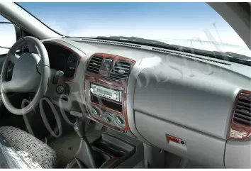 Isuzu D-Max Double Cab 4X4 01.05-12.06 3D Decor de carlinga su interior del coche 6-Partes