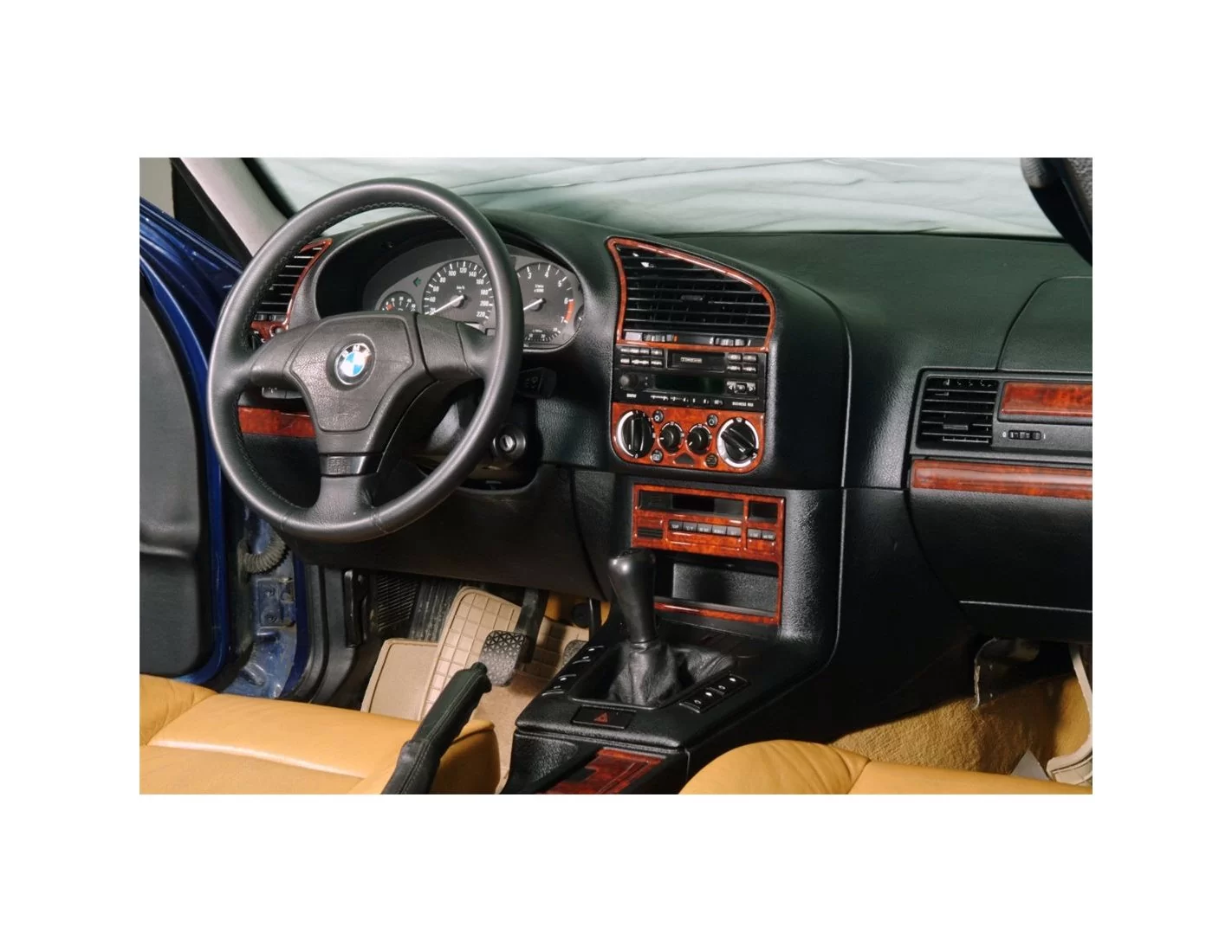 BMW 3 Series E36 01.91-04.98 3D Decor de carlinga su interior del coche 20-Partes
