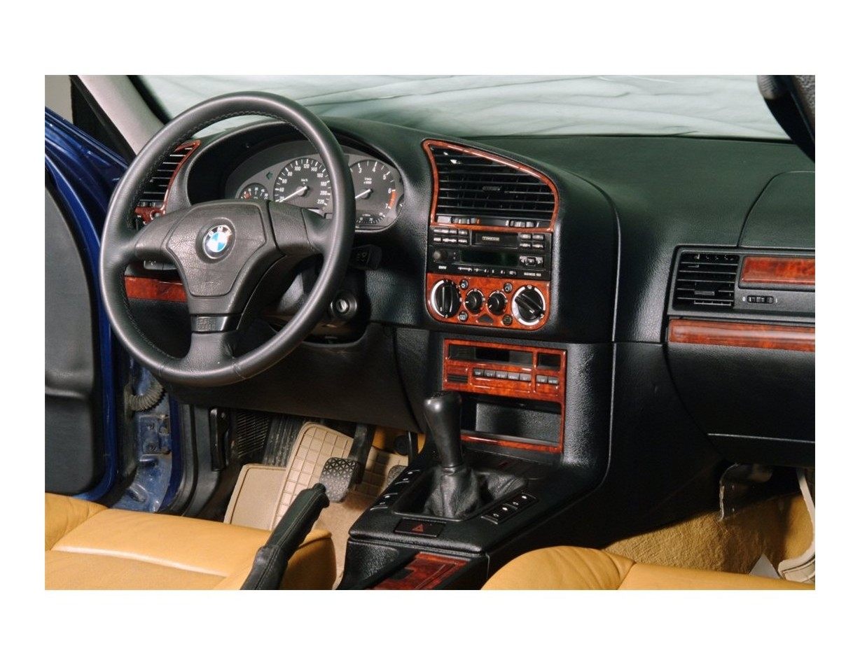 BMW 3 Series E36 01.91 - 04.98 3D Inleg dashboard Interieurset aansluitend en pasgemaakt op he 20 -Teile