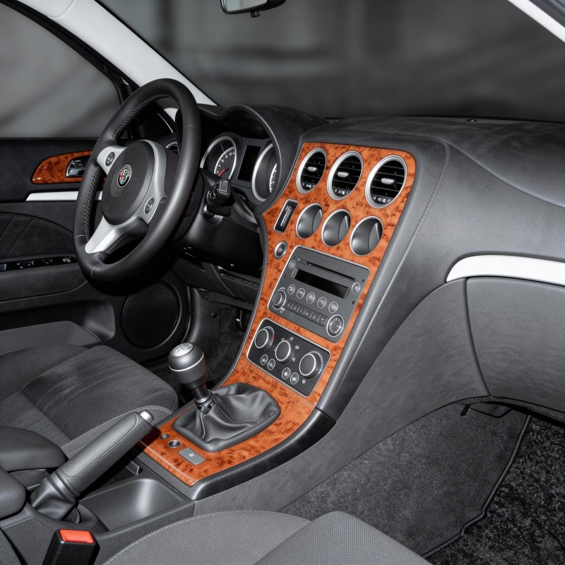 Alfa Romeo 159 2005+ 3D Armaturenbrett-Dekor-Set, 8 Teile