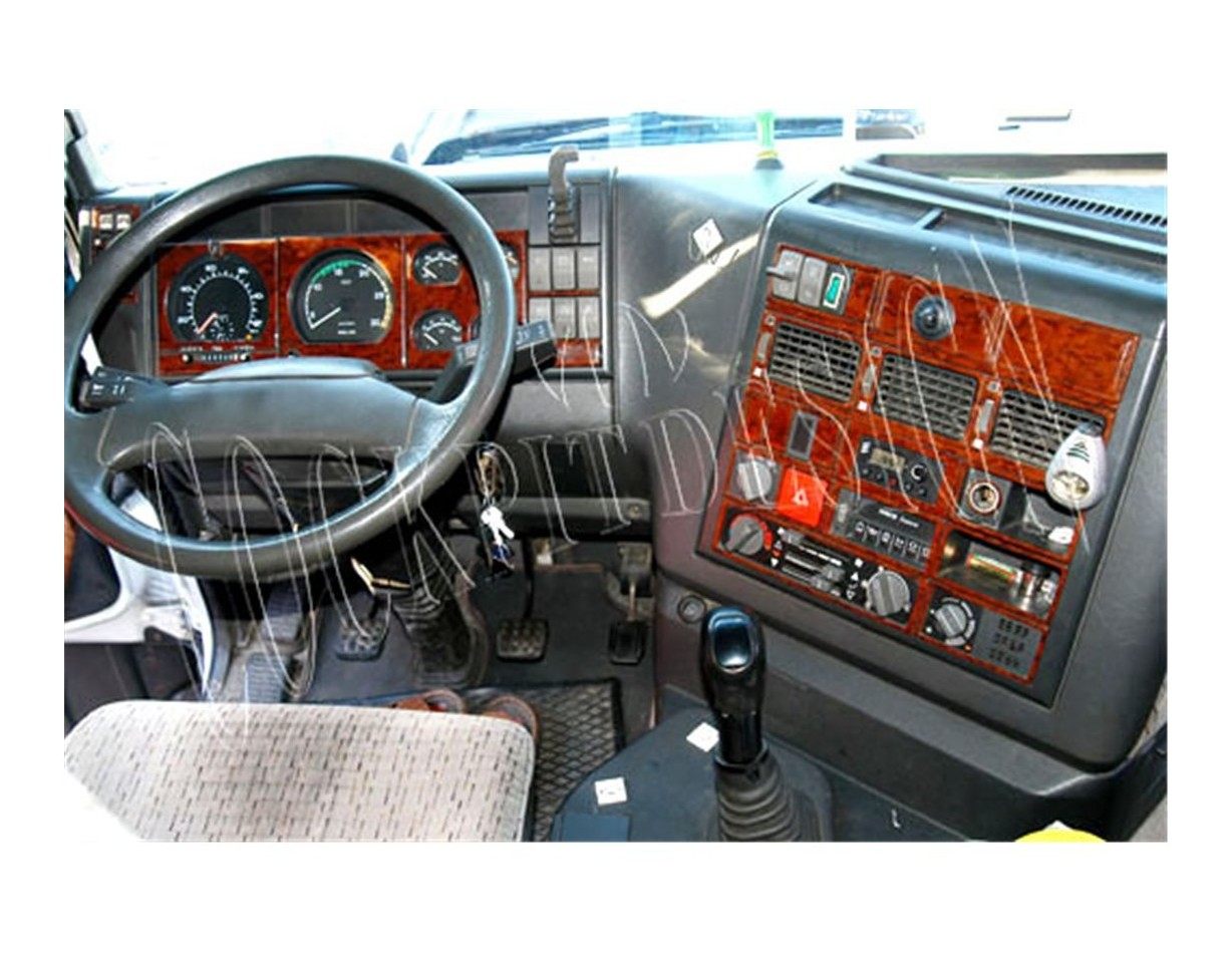 Iveco Eurotech-Eurostar 92-00 Mittelkonsole Armaturendekor Cockpit Dekor 39-Teilige - 1- Cockpit Dekor Innenraum