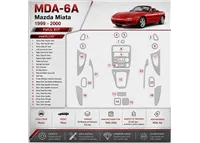Mazda Miata 1999-2000 set completo kit rivestimento cruscotto e interni 3D 19 pezzi