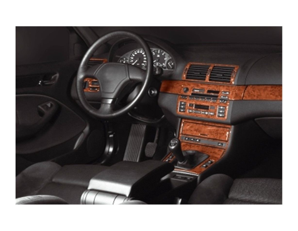BMW 3 Series E46 04.98-12.04 3M 3D Interior Dashboard Trim Kit Dash Trim Dekor 25-Parts