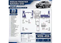 Nissan Frontier 2005-in poi set completo kit rivestimento cruscotto e interni 3D
