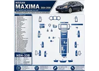 Nissan Maxima 2004-2006 set completo; cambio automatico; W / O Memory Seats; W / O Heated Seats kit rivestimento cruscotto e int