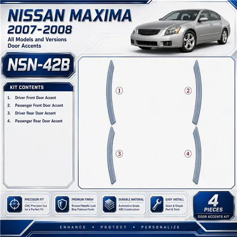 Nissan Maxima 2007-2008 Doors Accent interieur dashboard decoratieset dashboard decor