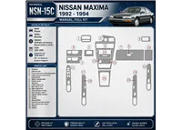 Nissan Maxima 1992-1994 cambio manuale; set completo kit rivestimento cruscotto e interni 3D 20 pezzi