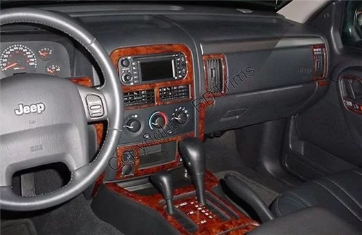 Jeep Grand Cherokee 1999-2002 Full Set Decor de carlinga su interior