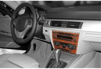 BMW 3 Series E90 01.06 - 12.10 3D Inleg dashboard Interieurset aansluitend en pasgemaakt op he 18 -Teile