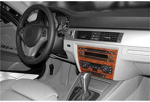 BMW 3er E90 01.06-12.10 3M 3D Innenverkleidung Dashboard Trim Kit Dash Trim Dekor 18-teilig