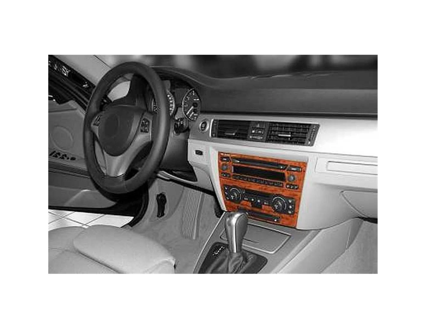 BMW 3 Series E90 01.06 - 12.10 3D Inleg dashboard Interieurset aansluitend en pasgemaakt op he 18 -Teile
