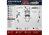 Audi A4 B8 Typ 8K 2009-2015 kit rivestimento cruscotto e interni 3D 22 pezzi