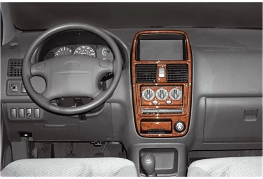 Kia Carens 10.00-06.02 3D Decor de carlinga su interior del coche 7-Partes