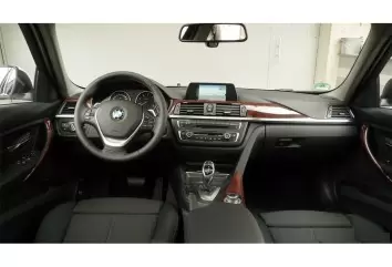 BMW 3 Series F30 01.2012 3M 3D Interior Dashboard Trim Kit Dash Trim Dekor 21-Parts